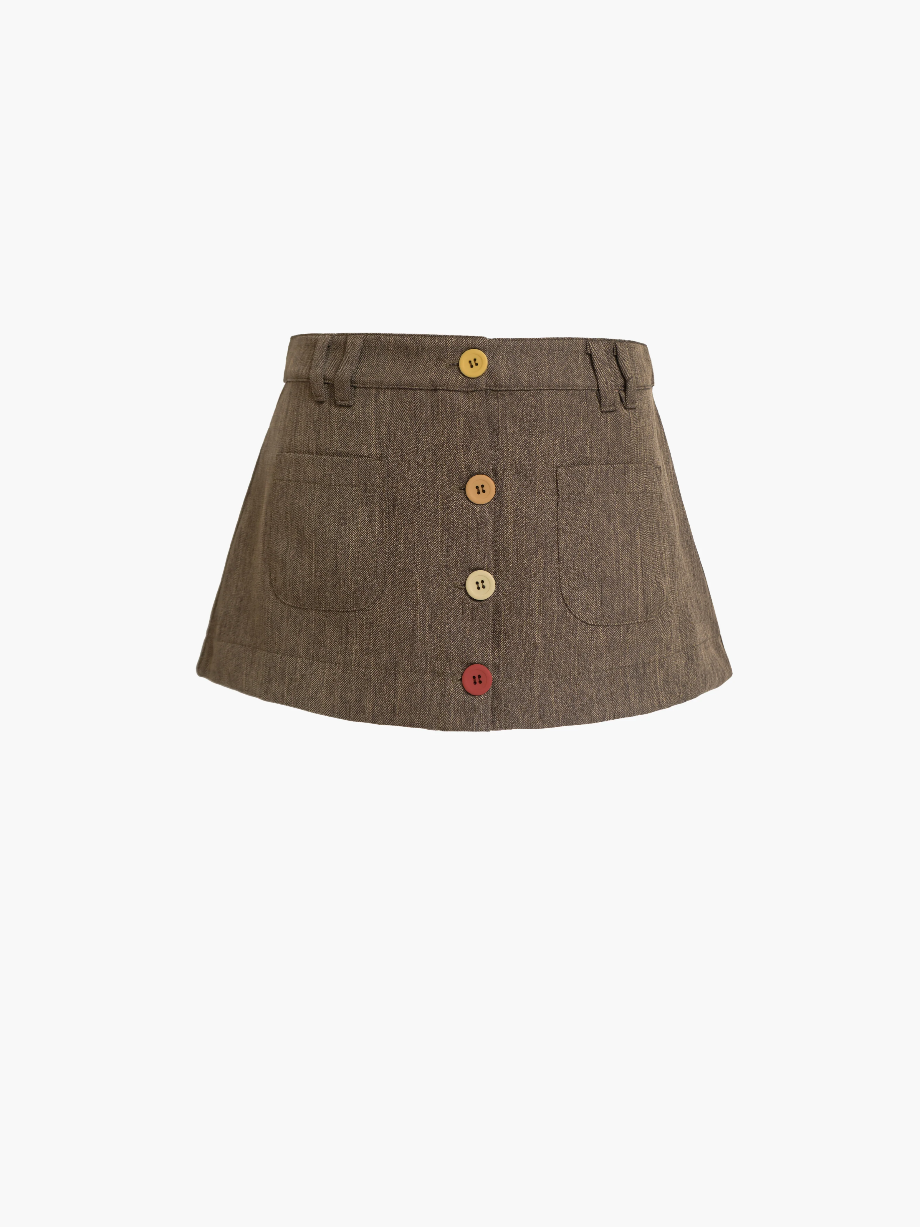 Button Suit Mini Skirt - Image 9