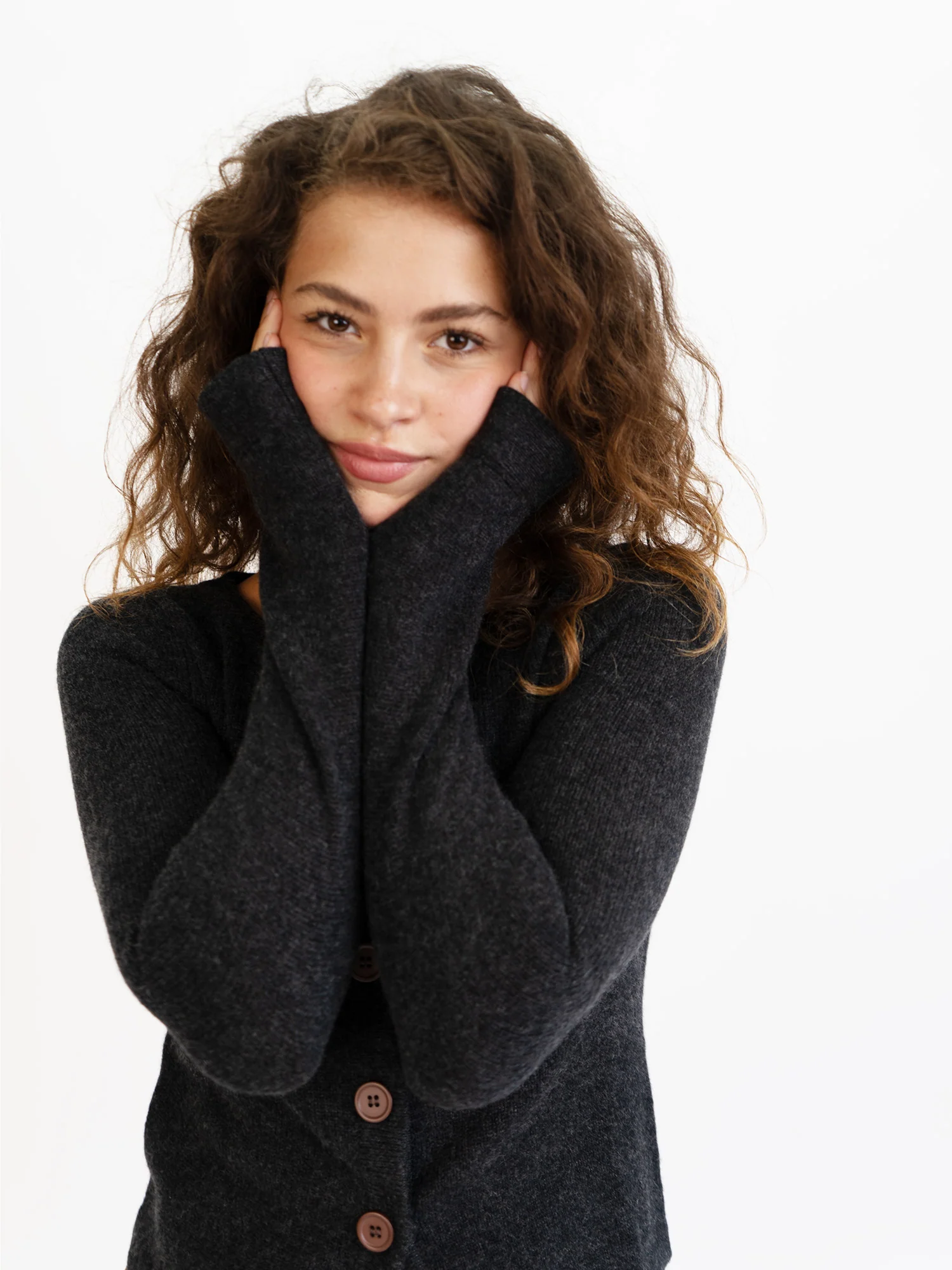 Long Sleeve Cashmere Cardigan - Image 11