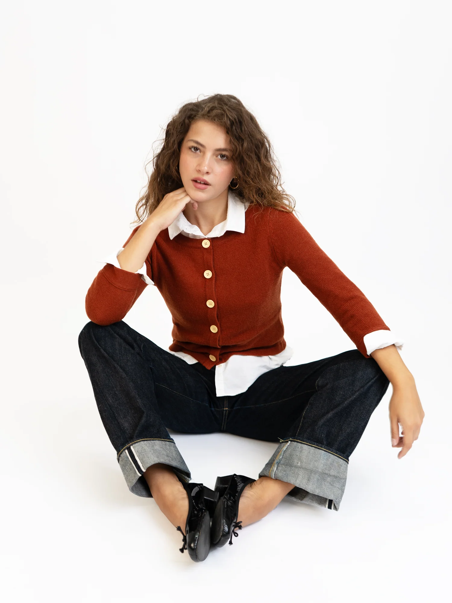 3/4 Sleeve Cashmere Cardigan - Image 18