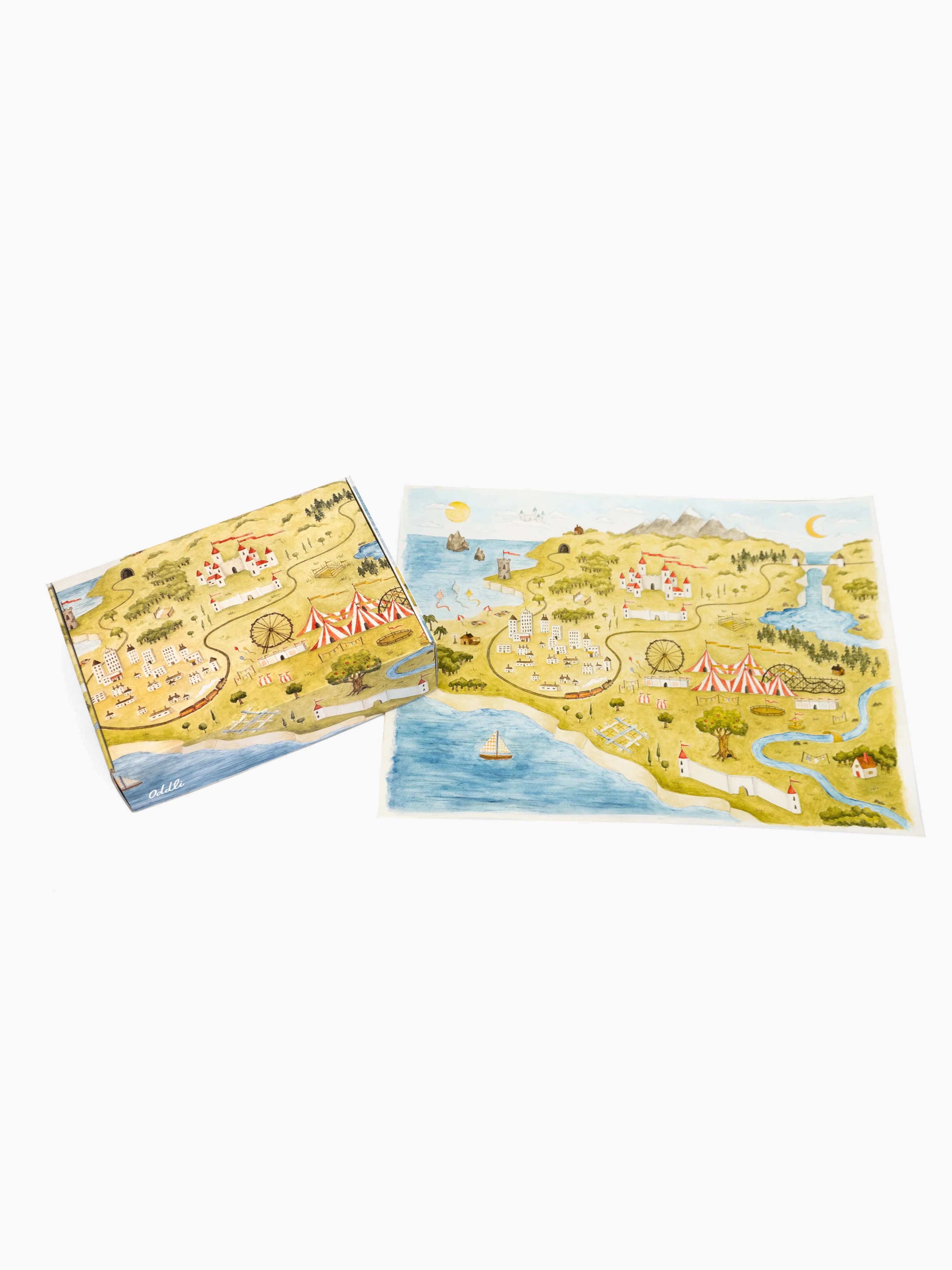 Hand Painted Oddli World Map Box - Image 5