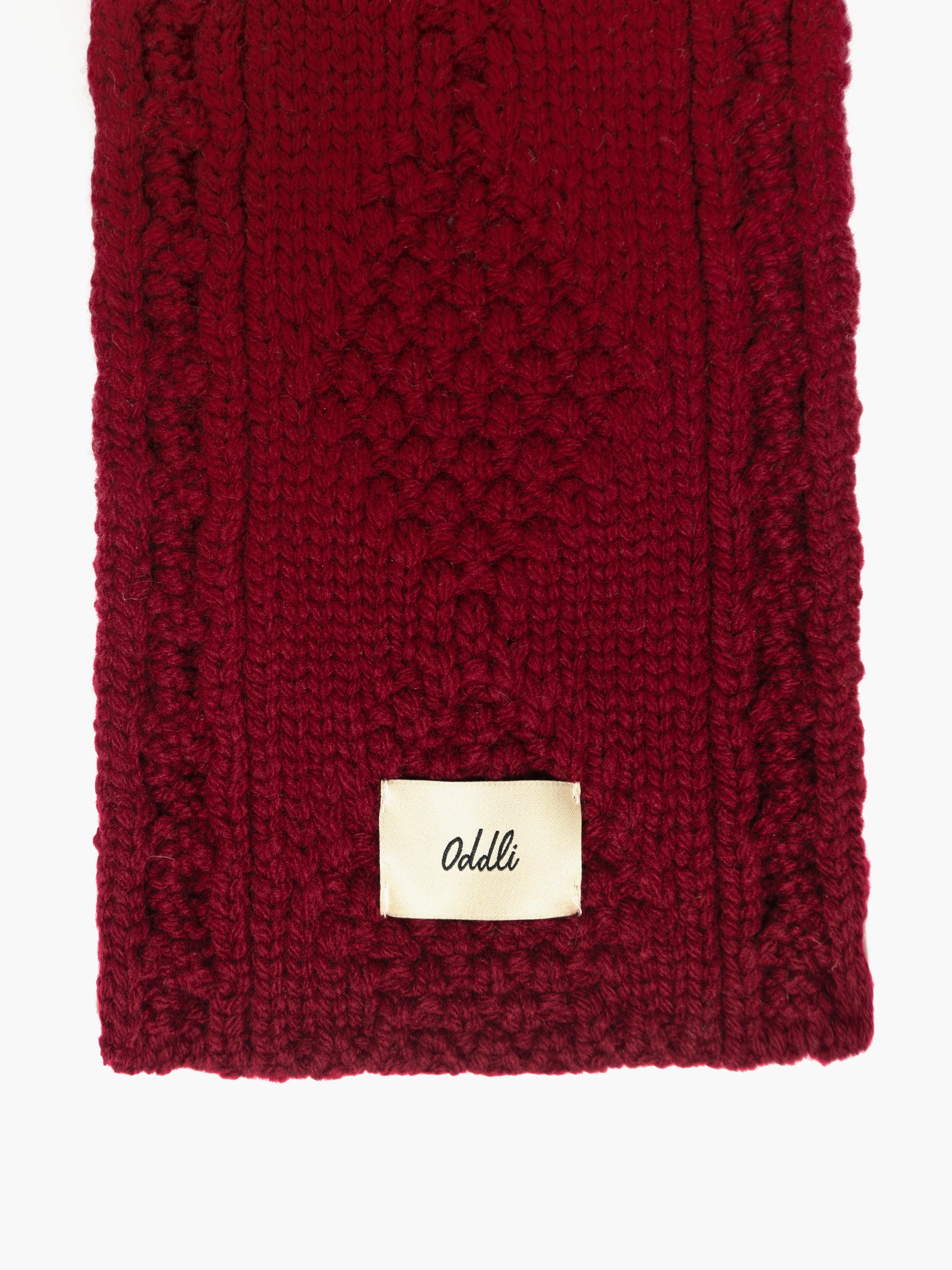 Cable Knit Skinny Scarf - Image 10