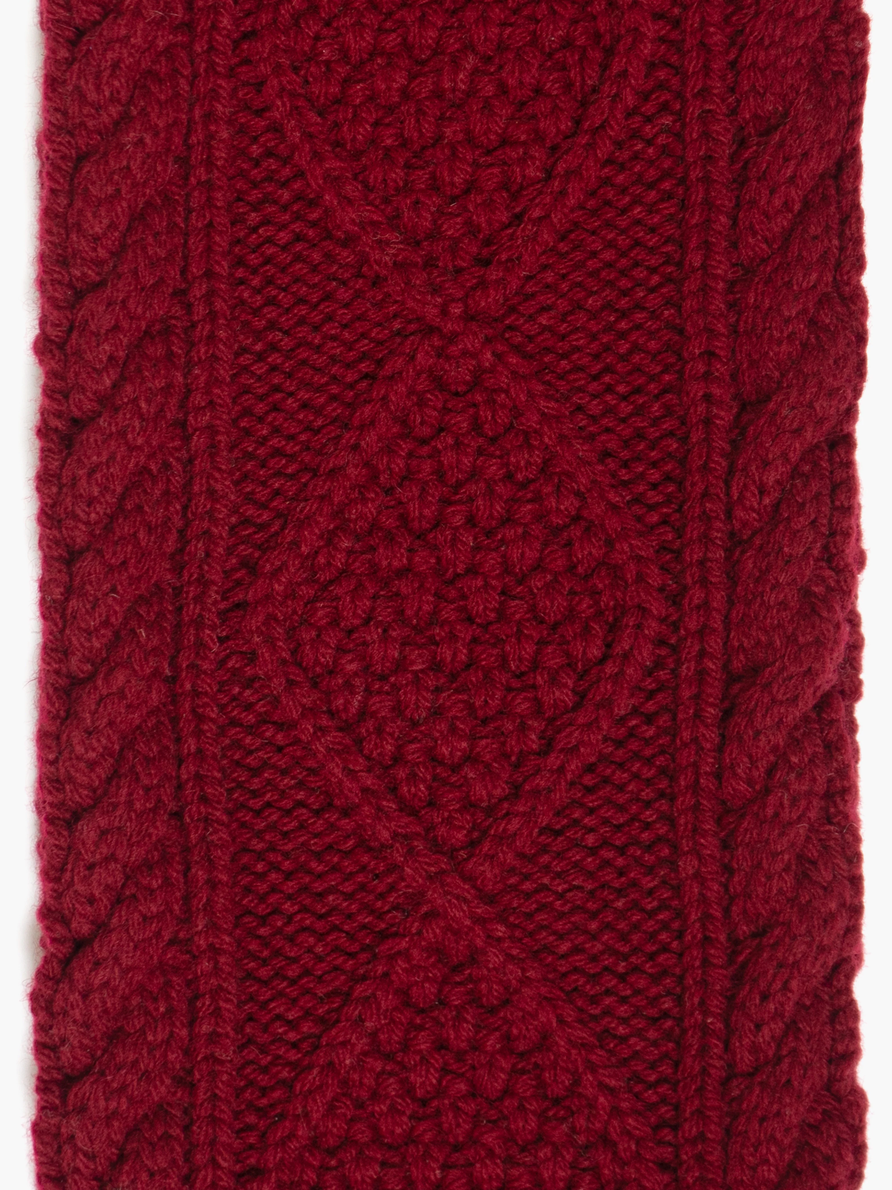 Cable Knit Skinny Scarf - Image 11