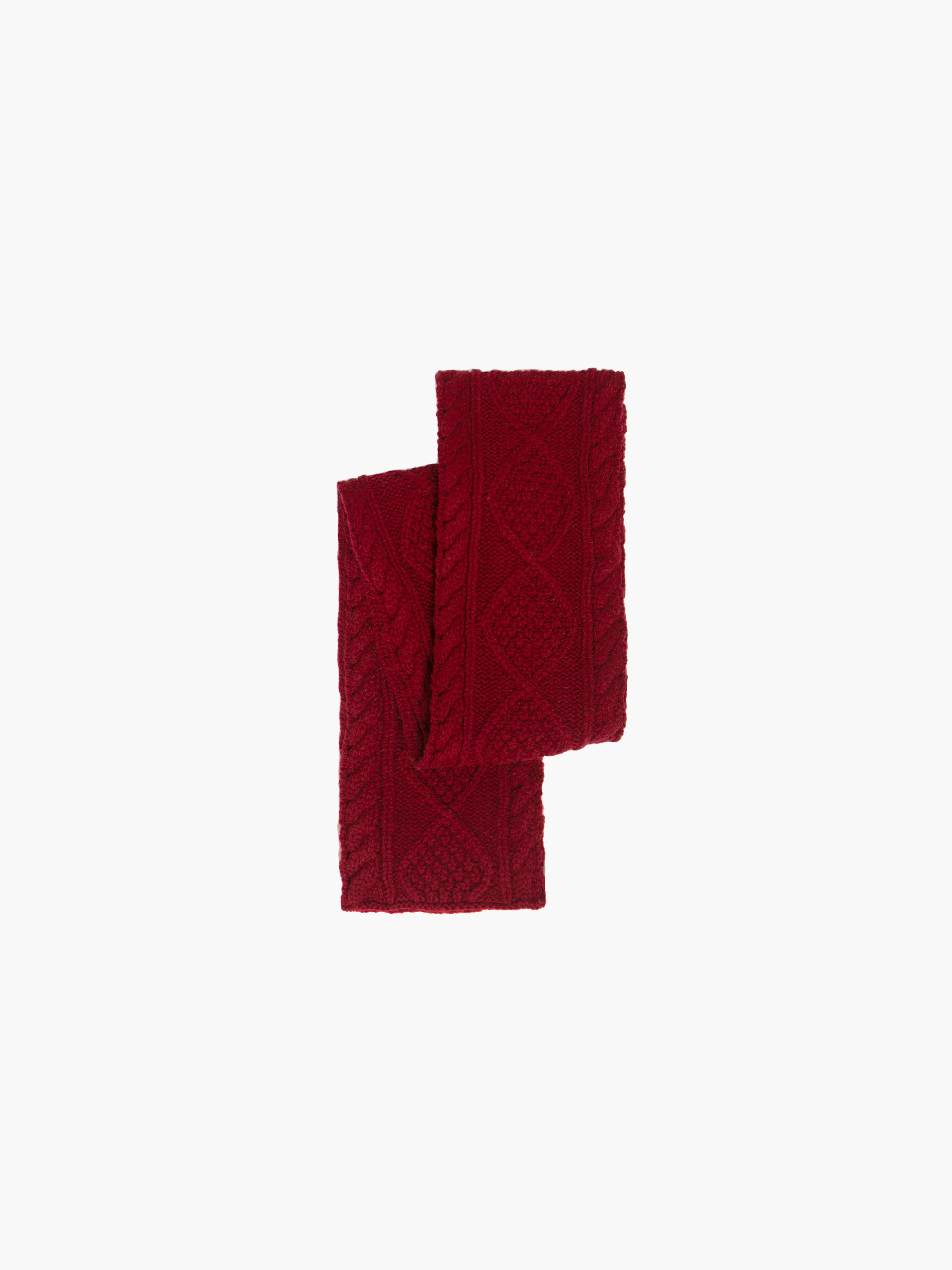 Cable Knit Skinny Scarf - Image 9