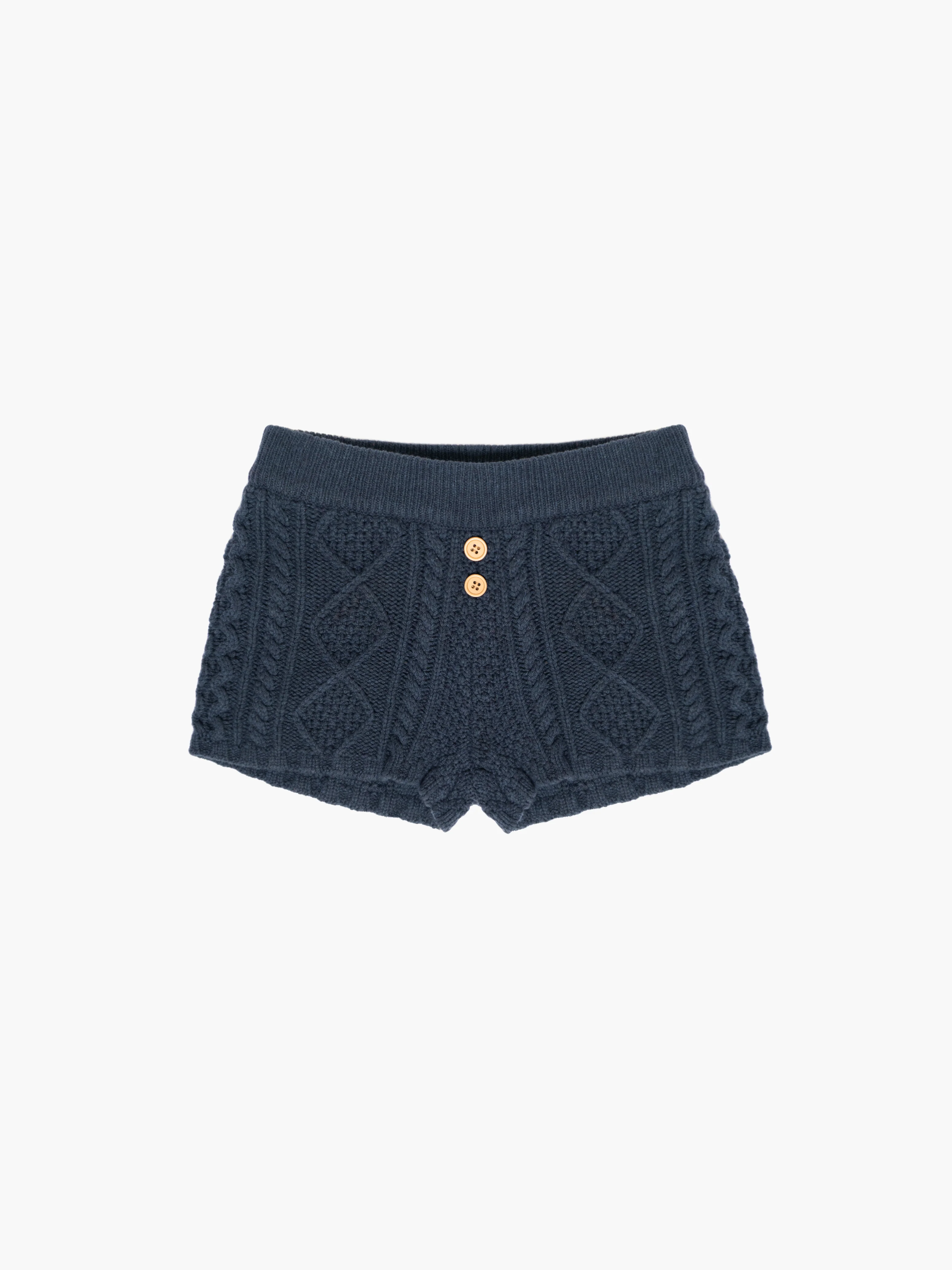 Cable Knit Mini Shorts - Image 4