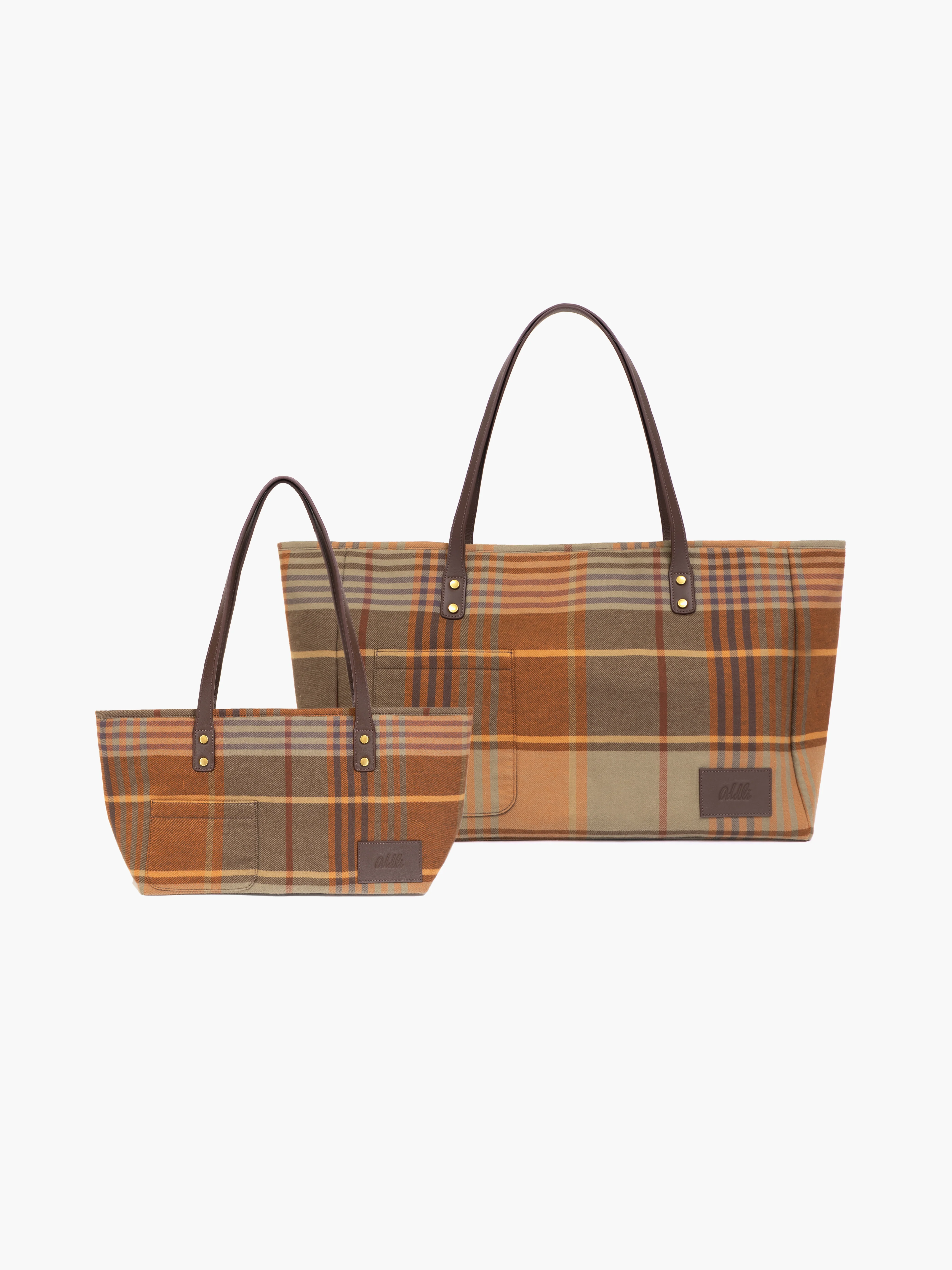 Large Plaid Bag - Image 11