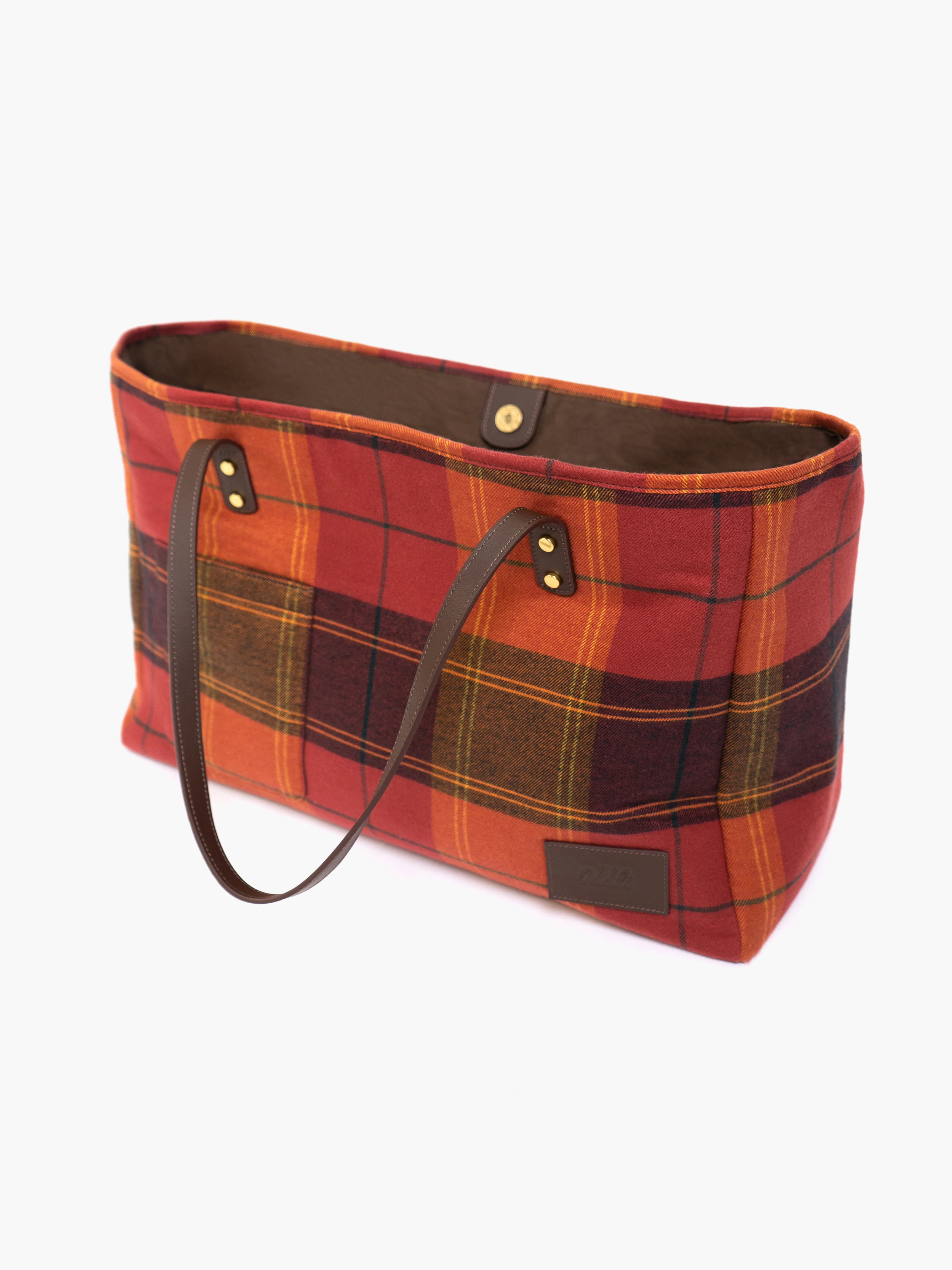 Large Plaid Bag - Image 3