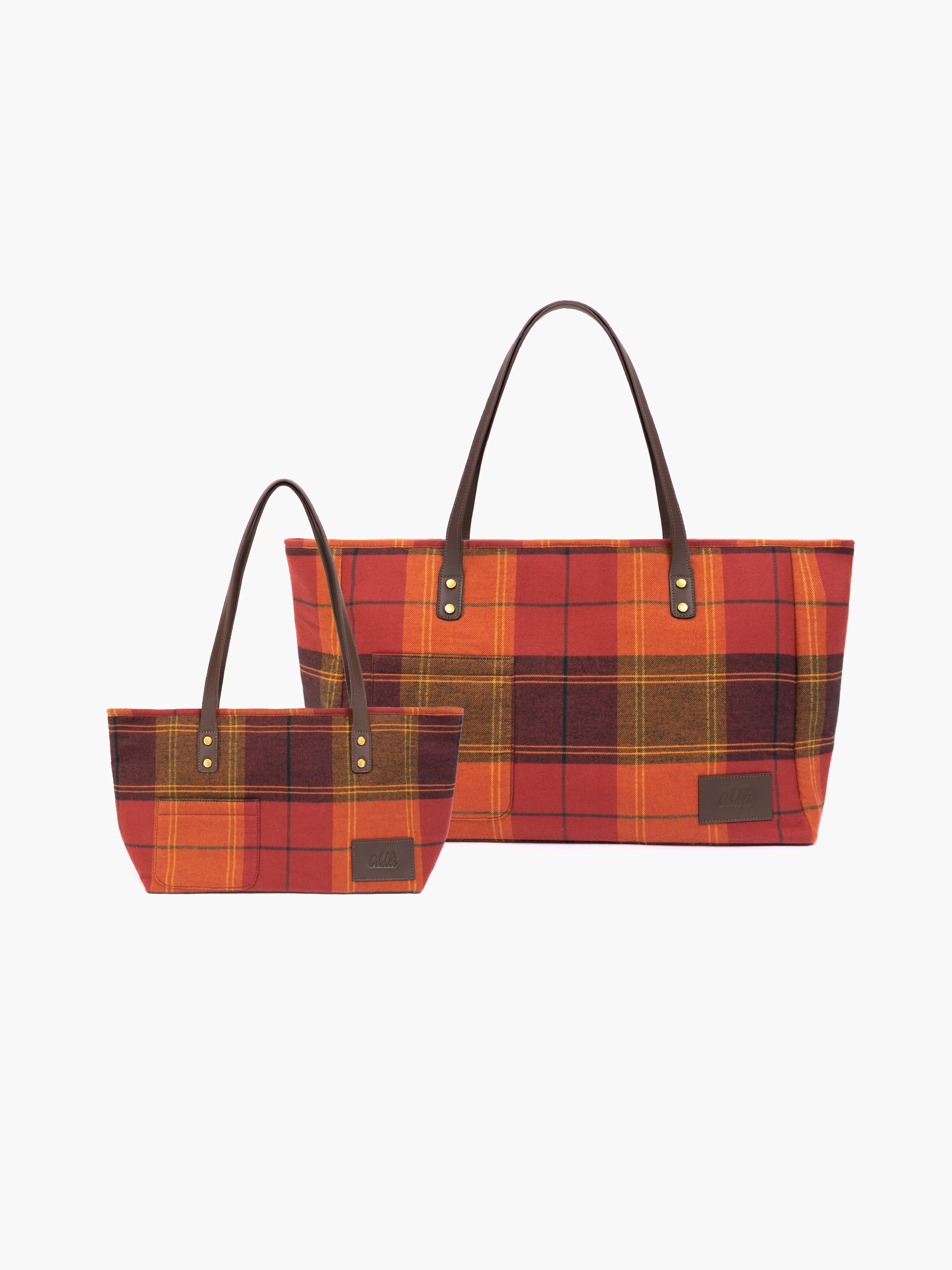 Large Plaid Bag - Image 4