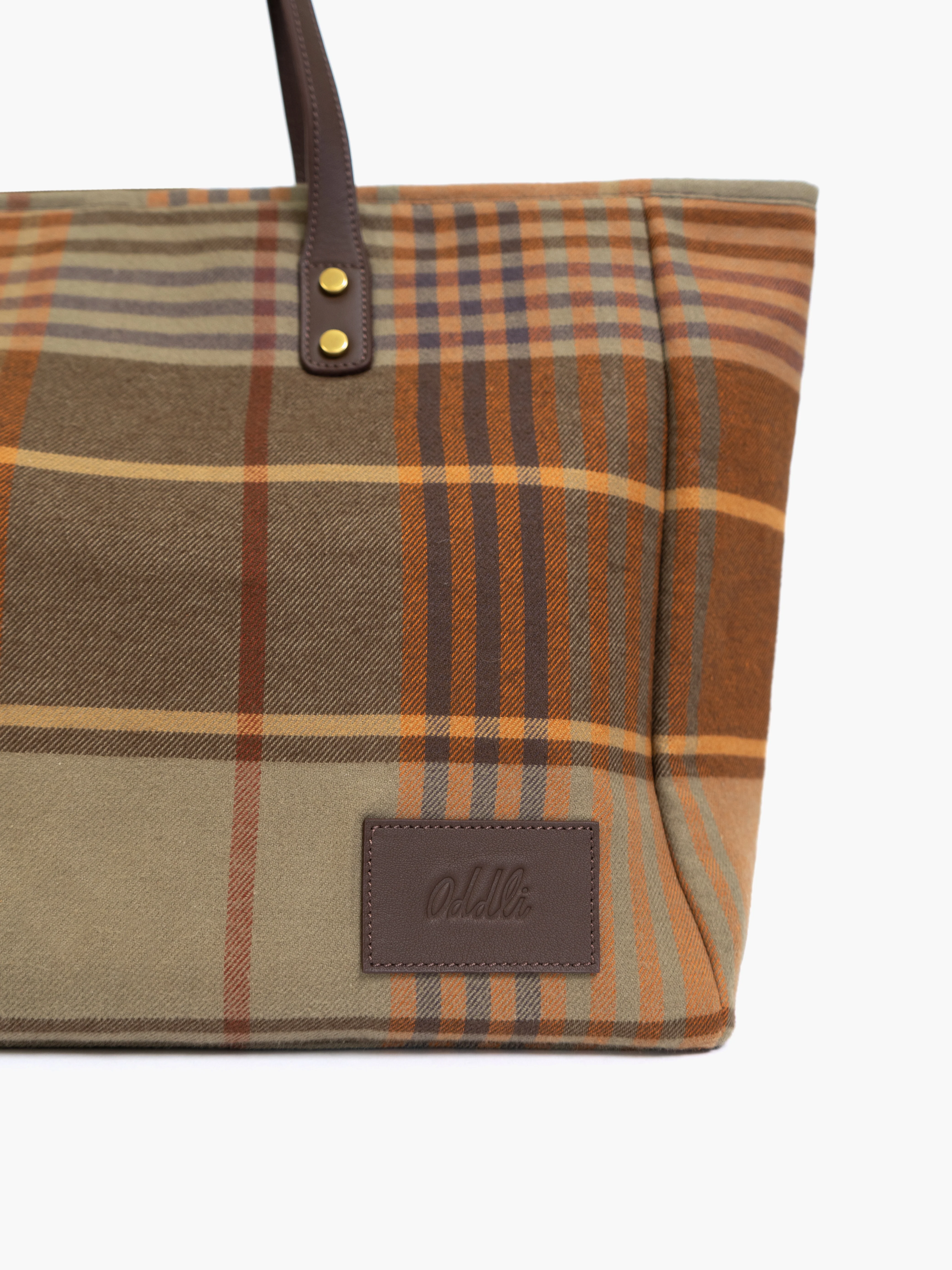 Large Plaid Bag - Image 7