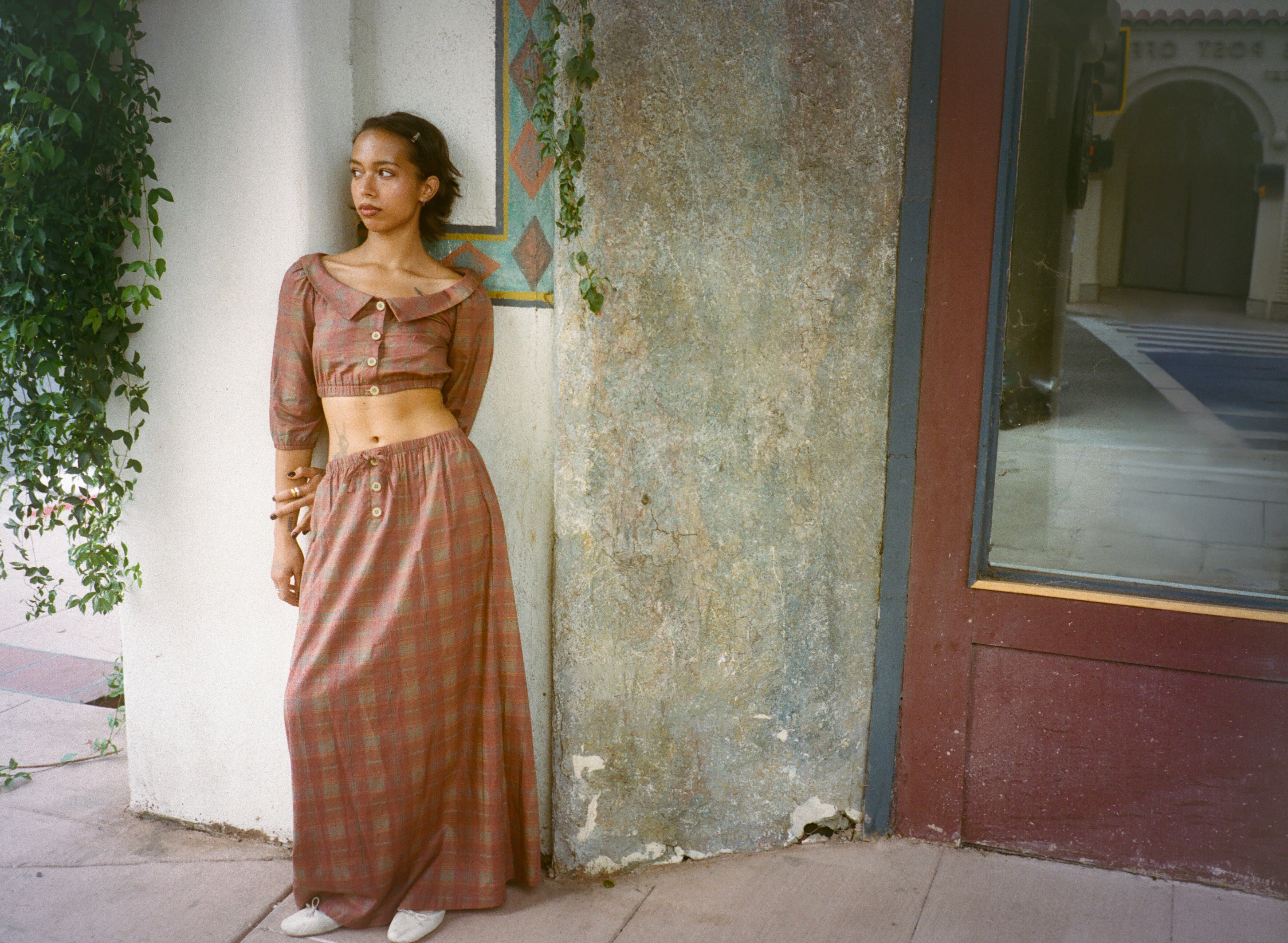 Plaid Maxi Skirt - Image 6