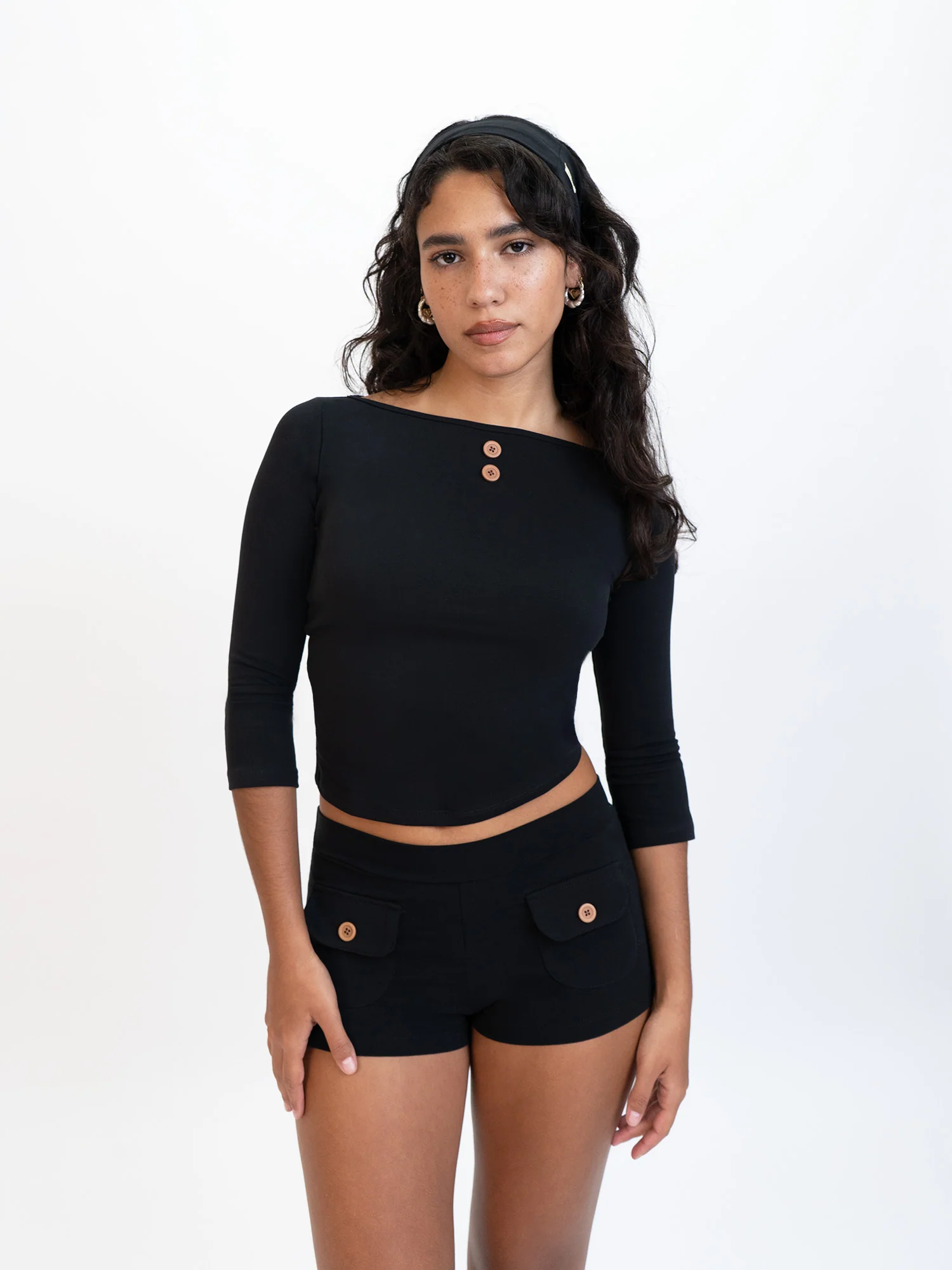 3/4 Sleeve Boat Neck Top - Image 13