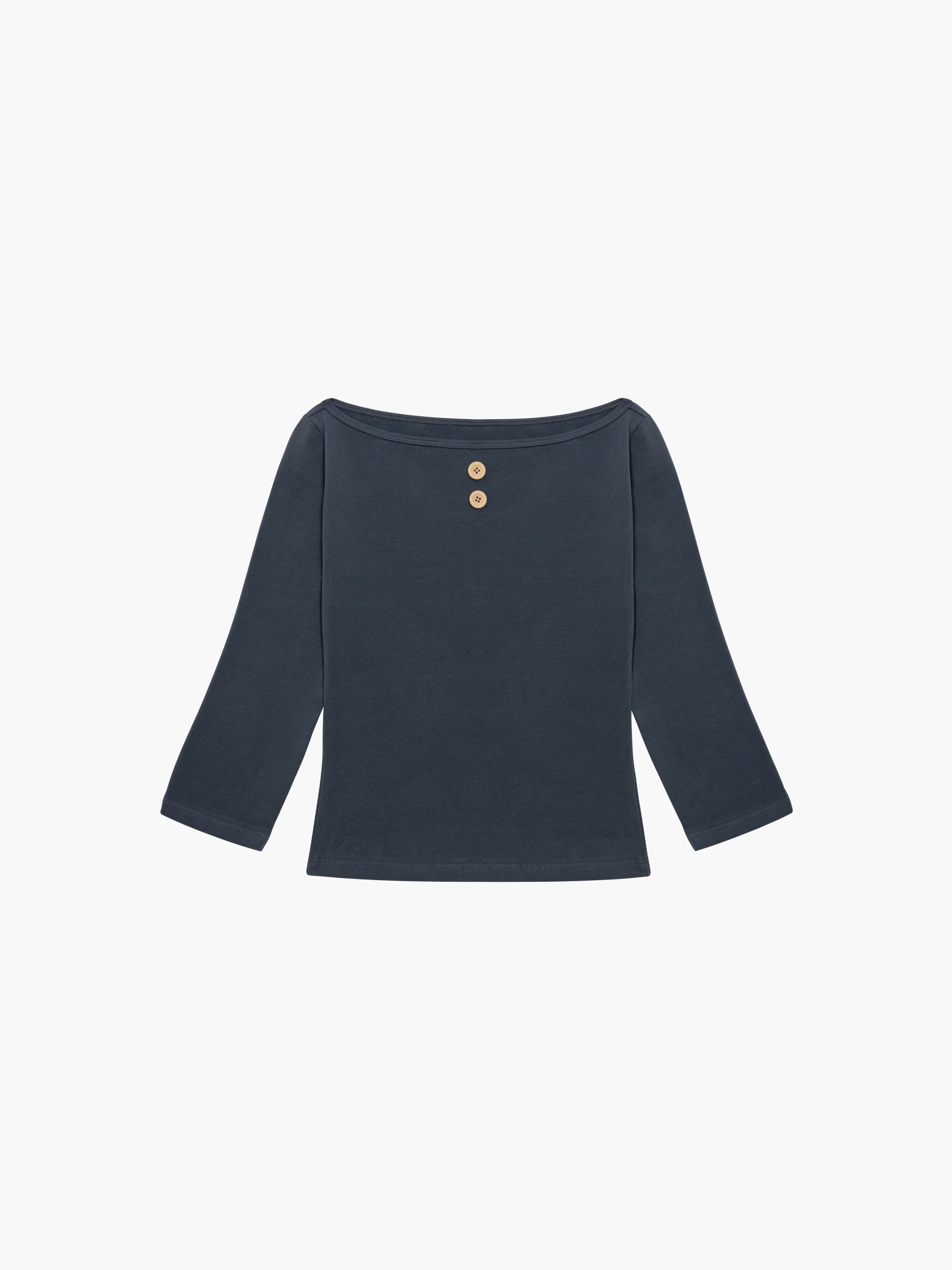 3/4 Sleeve Boat Neck Top - Image 8